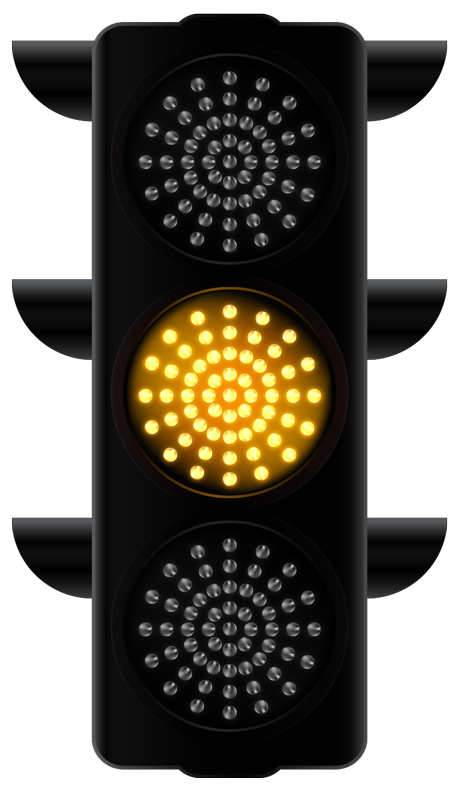 Yellow Traffic Light